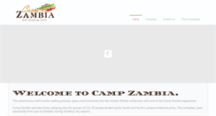 Desktop Screenshot of campzambia.com
