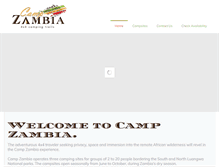 Tablet Screenshot of campzambia.com